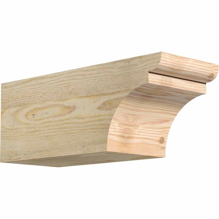 Ekena Millwork Yorktown Rough Sawn Rafter Tail, Douglas Fir, 6"W x 6"H x 16"L RFT06X06X16YOR00RDF